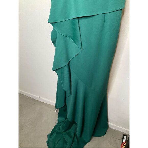 Adrianna Papell Cascade Ruffle Evening Dress - Picture 6 of 12